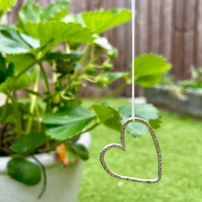 Silver heart pendant