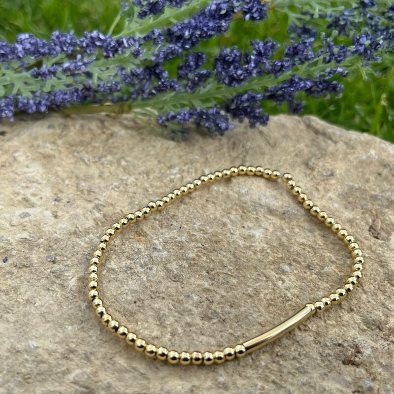 Gold Bead bracelet main